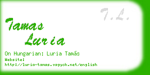 tamas luria business card